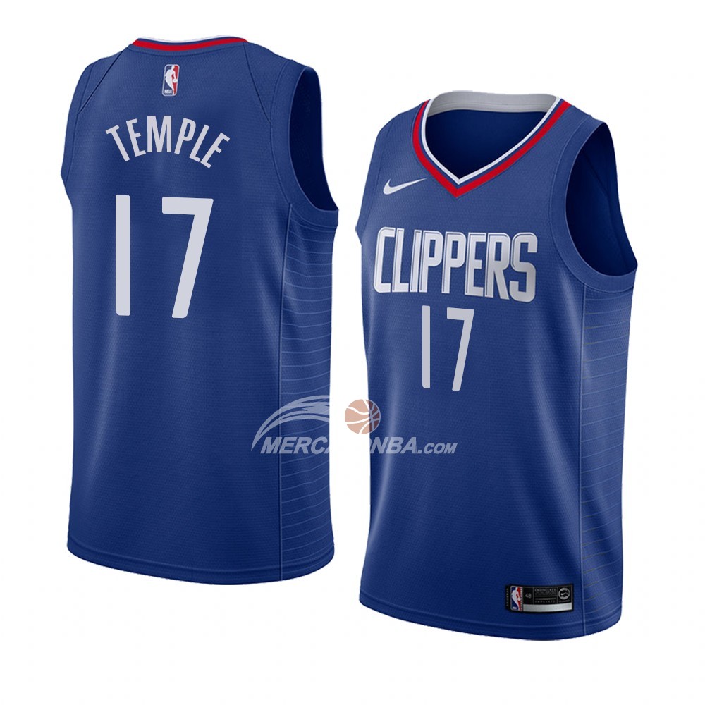 Maglia Los Angeles Clippers Garrett Temple Icon 2018 Blu